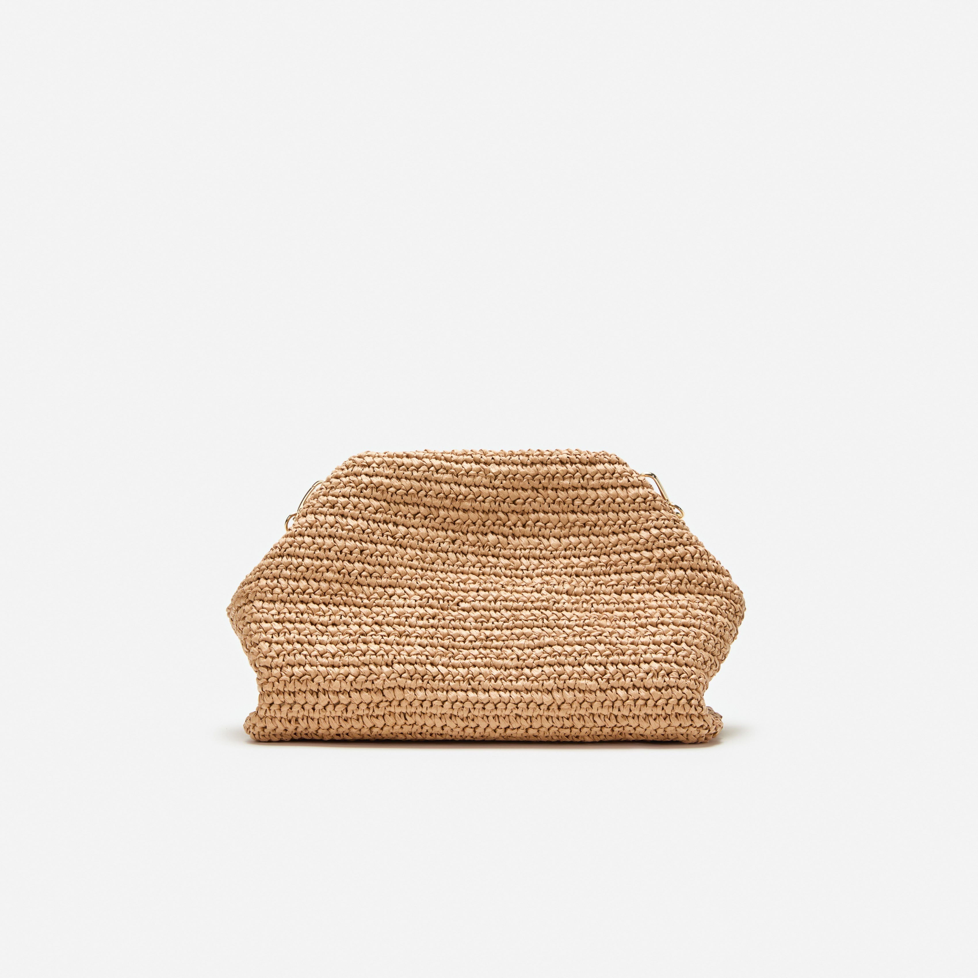 Raffia Charm Shoulder Bag