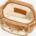 Raffia Charm Shoulder Bag