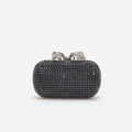 Navy Chainmail  Clutch Bag