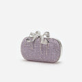 Lilac Chainmail  Clutch Bag