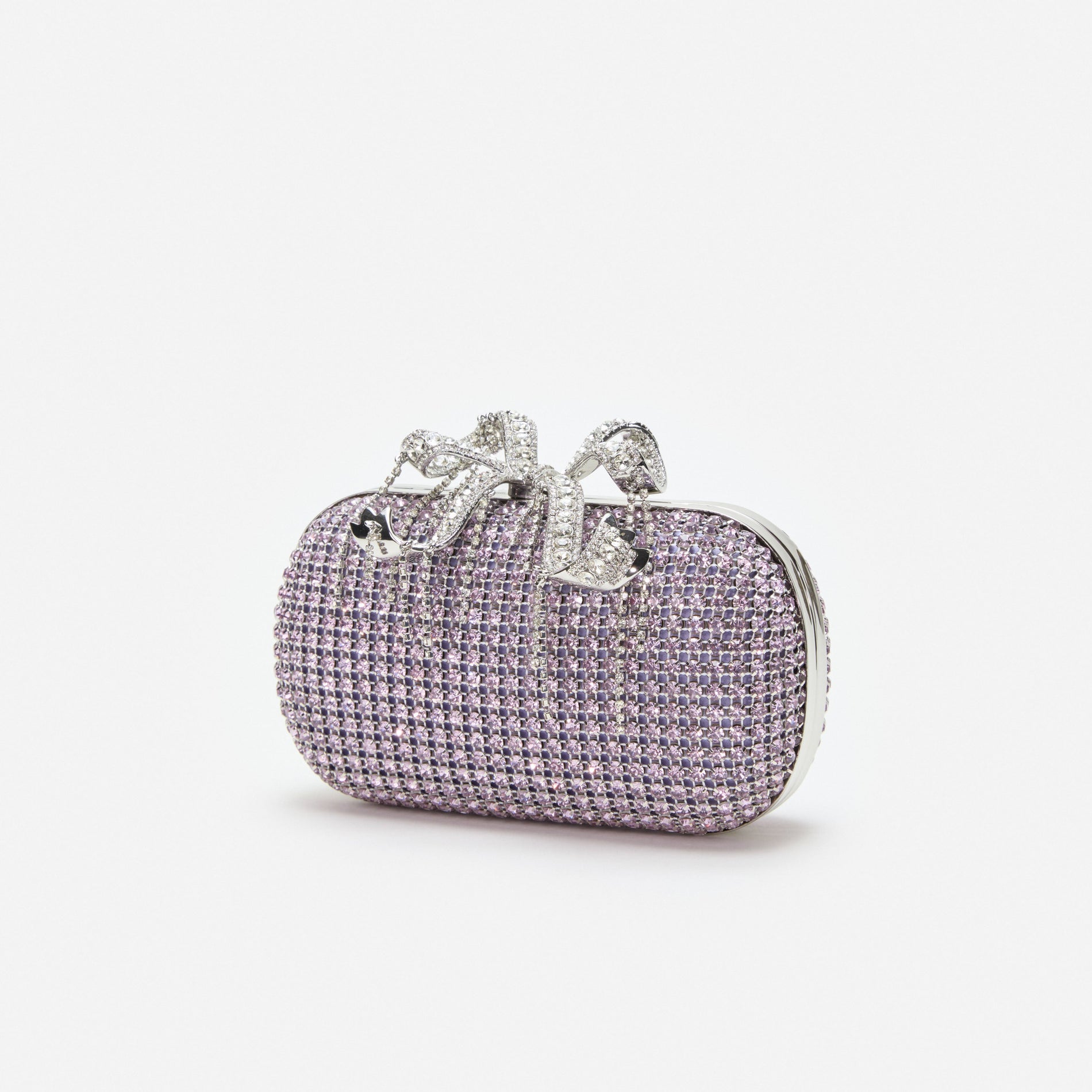 Lilac Chainmail  Clutch Bag
