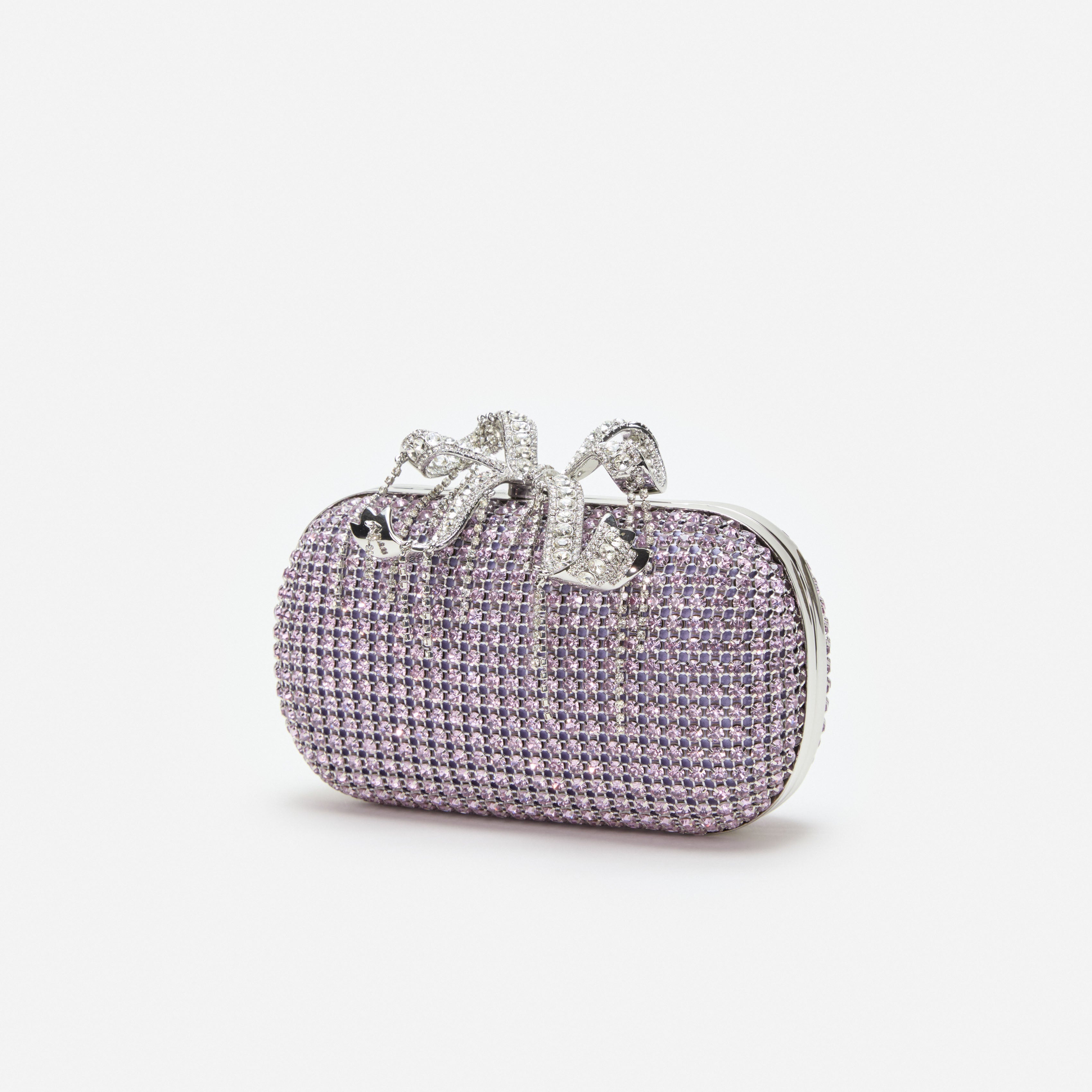 Lilac Chainmail  Clutch Bag