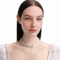 Pearl Bow Necklace