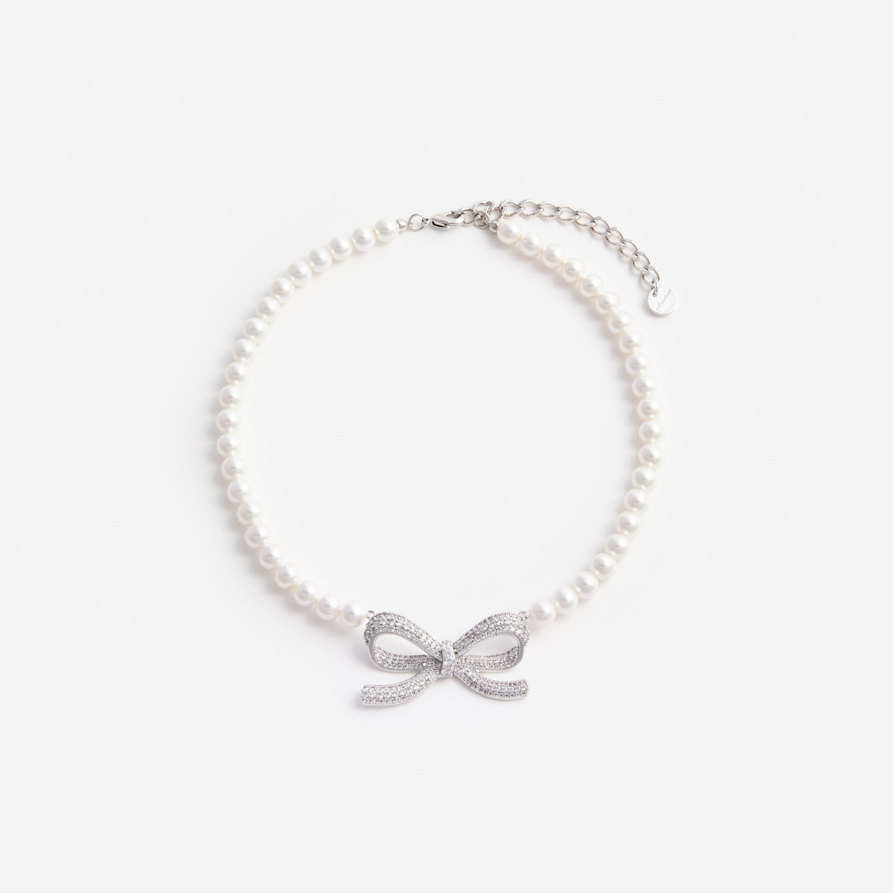 Pearl Bow Necklace