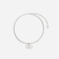 Crystal Bow Tennis Necklace