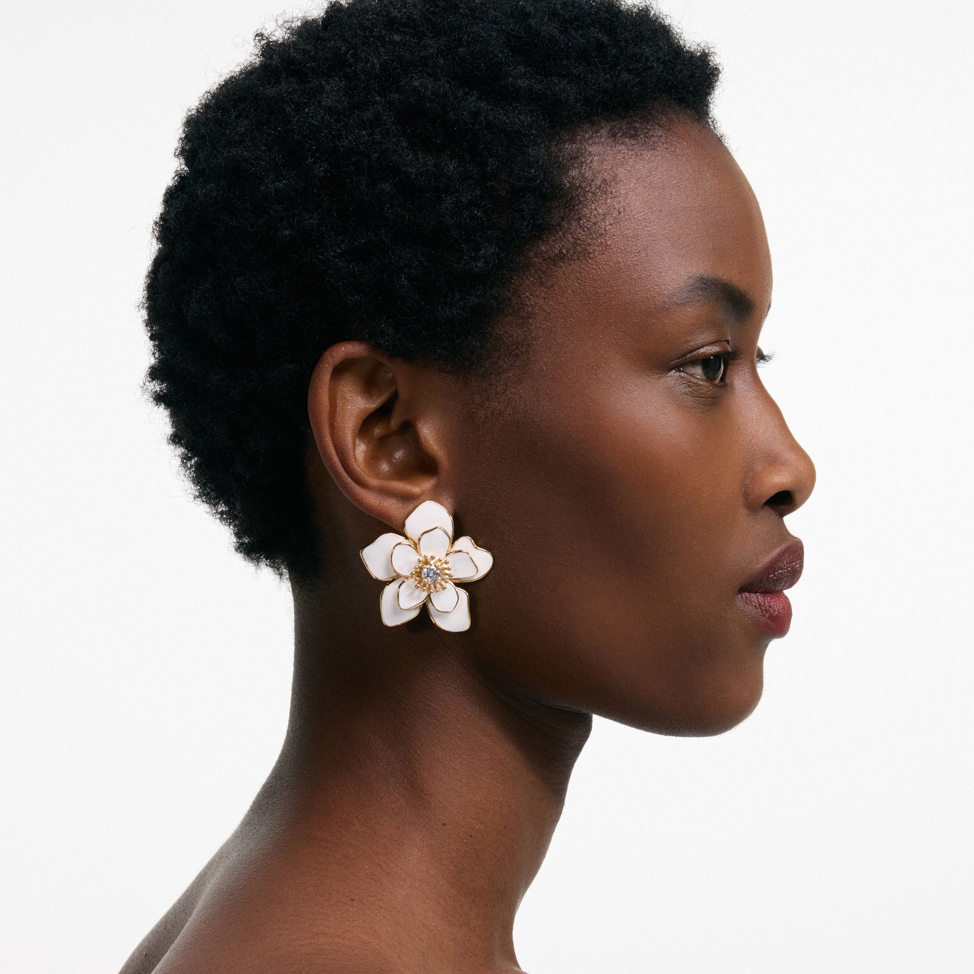 Enamel Flower Earrings