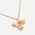 Gold Multi Charm Necklace