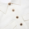 Cream Linen Blend Sleeveless Mini Dress