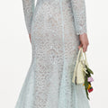 Mint Lace Midi Skirt