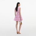 Pink Lace Mini Dress
