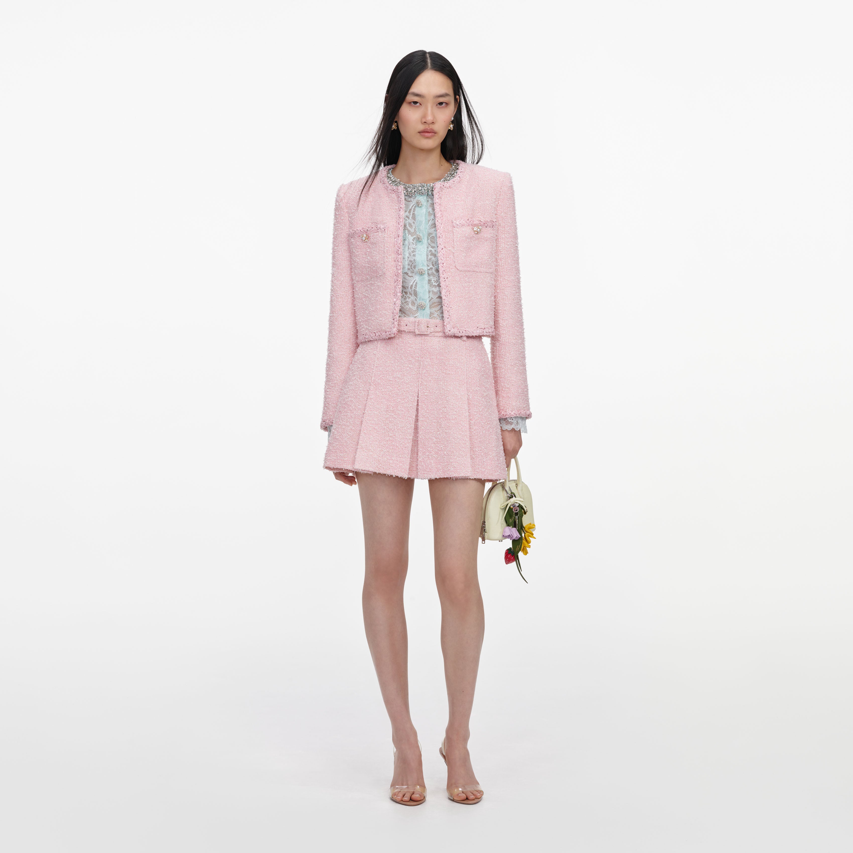 Pink Boucle Jacket