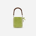 Green Crystal Chain Mini Tote Bag