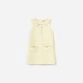Yellow Taffeta Shift Dress