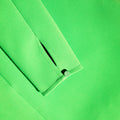 Green Crepe Rhinestone Detail Mini Dress