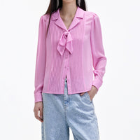 Pink Chiffon Blouse