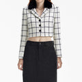 Cream Check Jacket