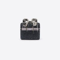 Black Rhinestone Vanity Bag