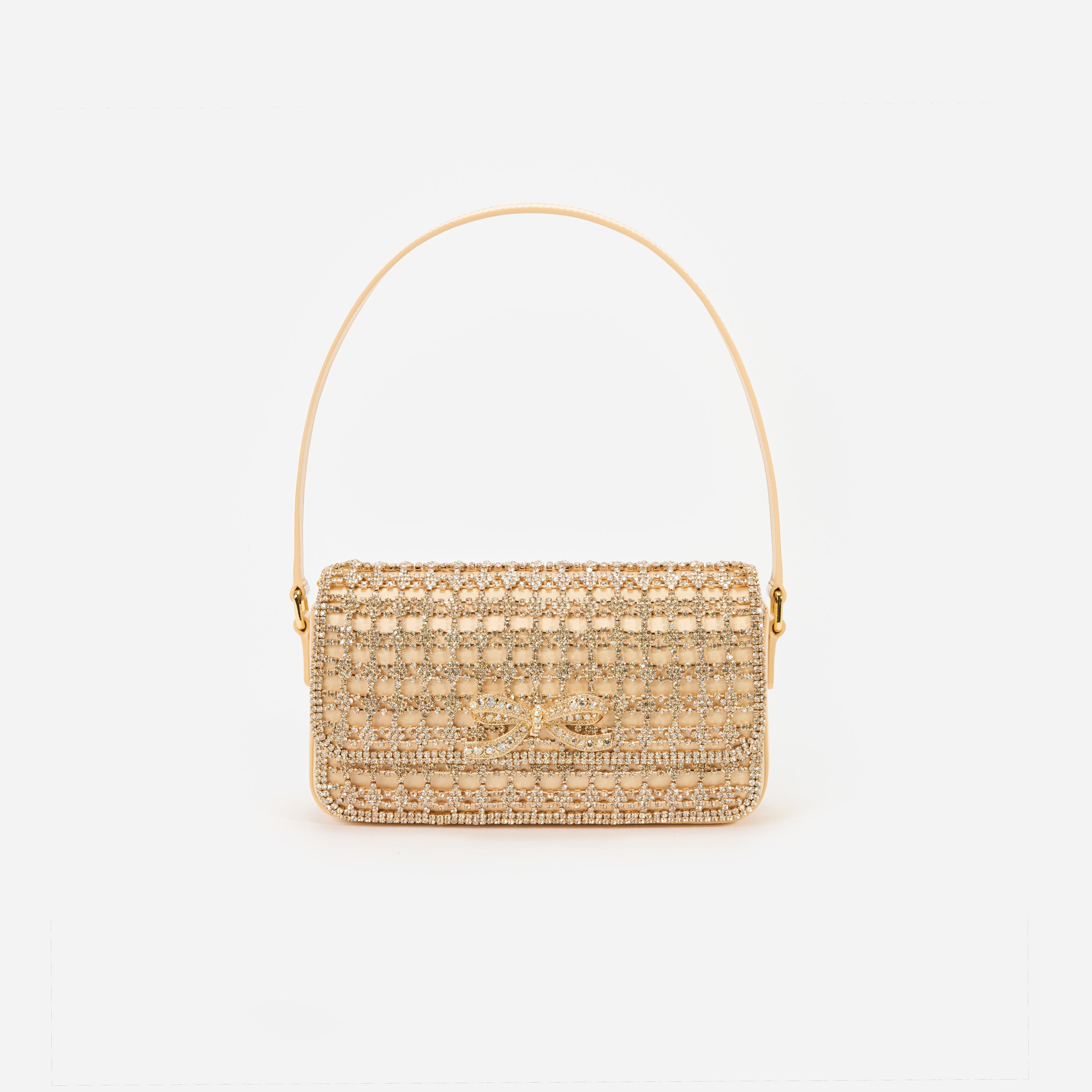 Gold Crystal Shoulder Bag