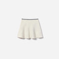 White Jacquard Knit Skirt