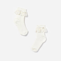 Lace Trim Bow Socks