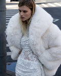 White Faux Fur Coat