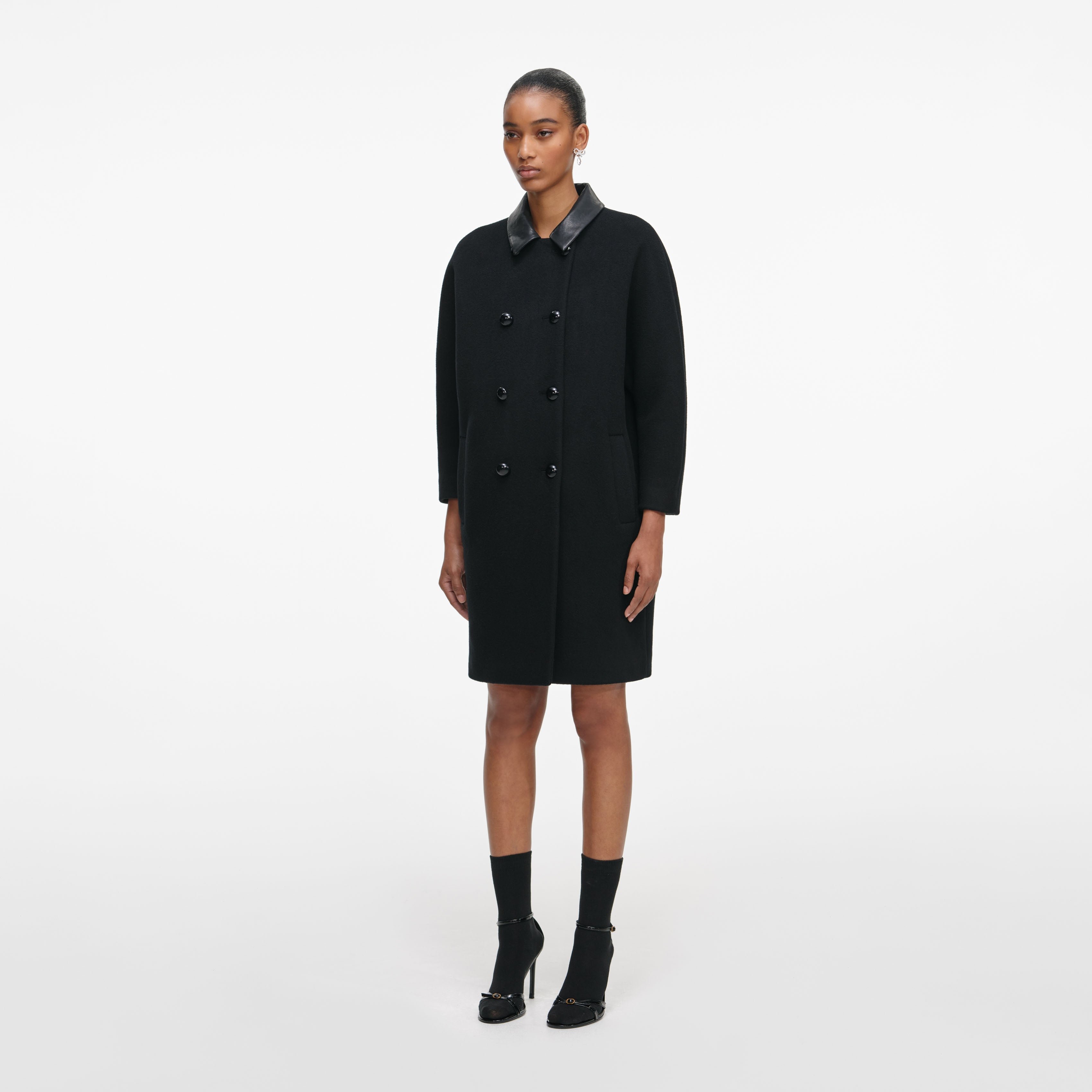 Black Double Breasted Coat