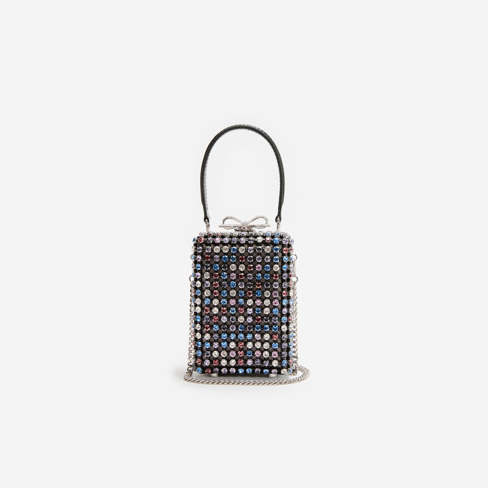 Multi Crystal Chainmail Micro Bag