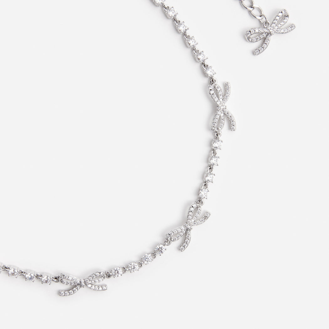 Crystal Bow Necklace
