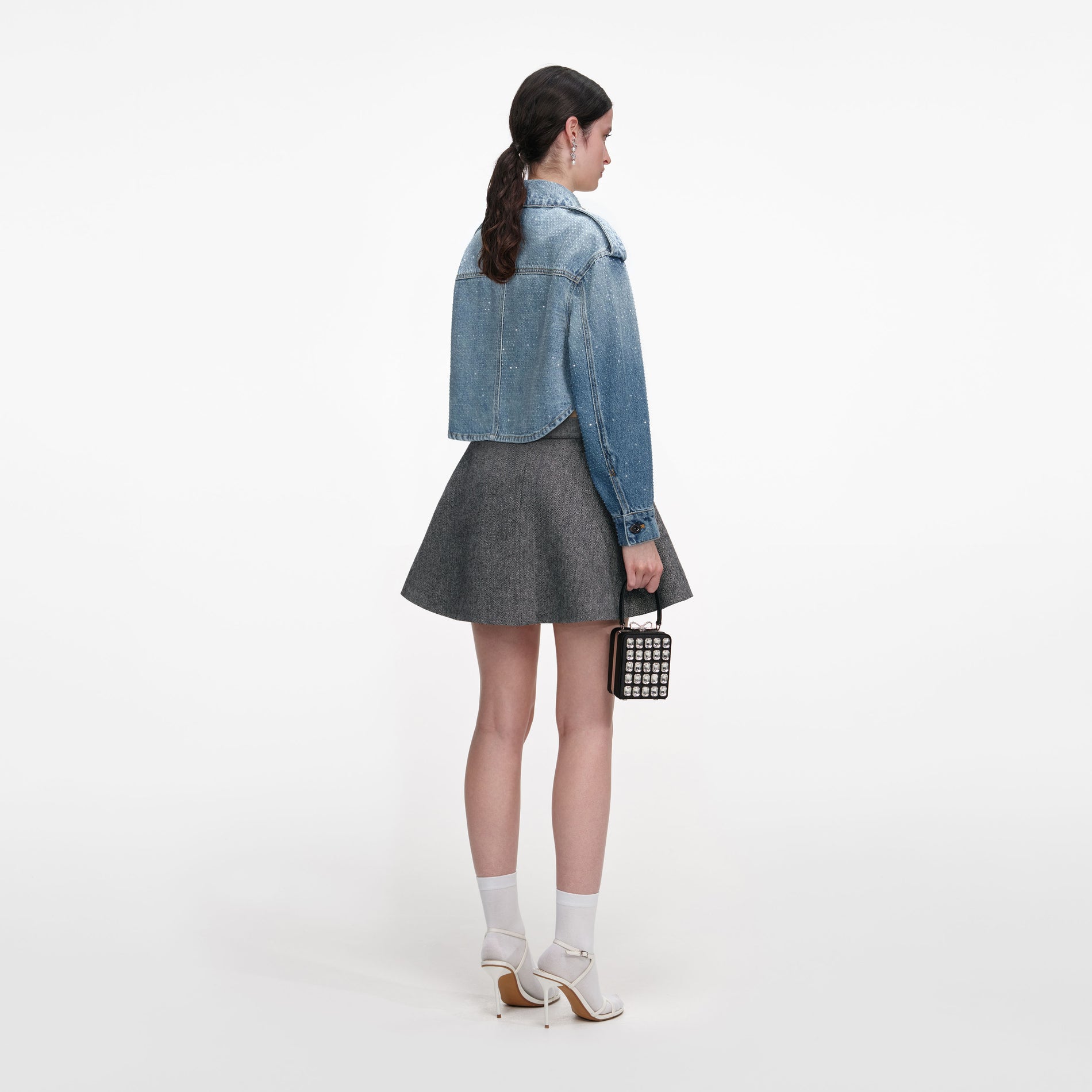 Rhinestone Denim Shirt