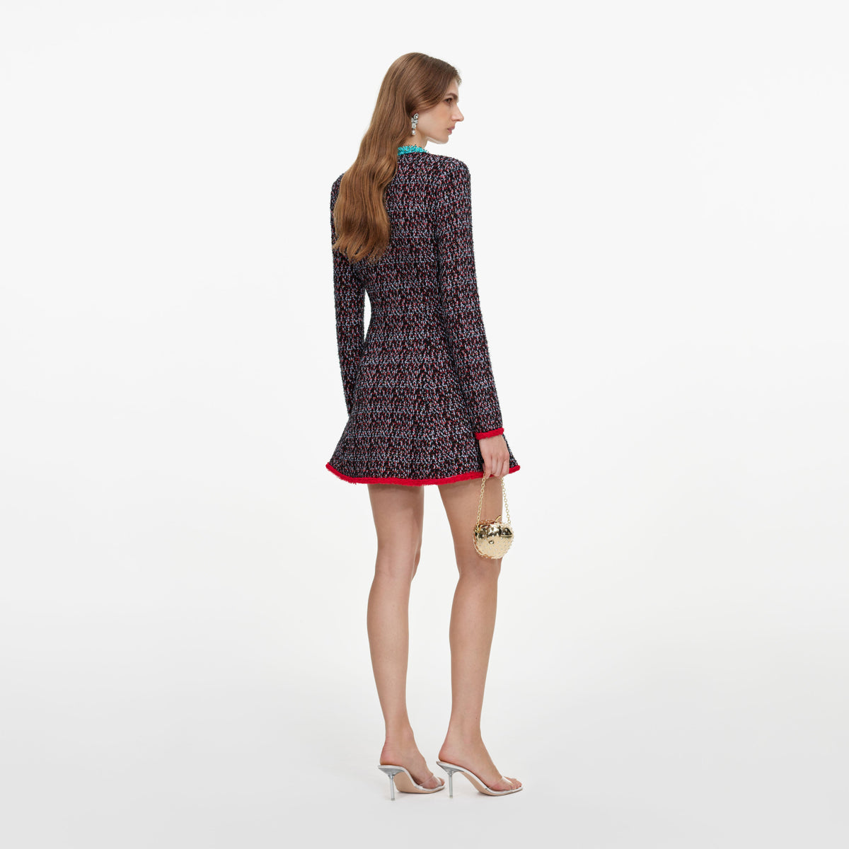 Multi Textured Knit Mini Dress