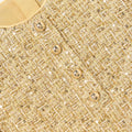 Gold Boucle Dress