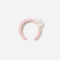 Pink Boucle Flower Head Band