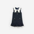 Navy Boucle Sleeveless Dress