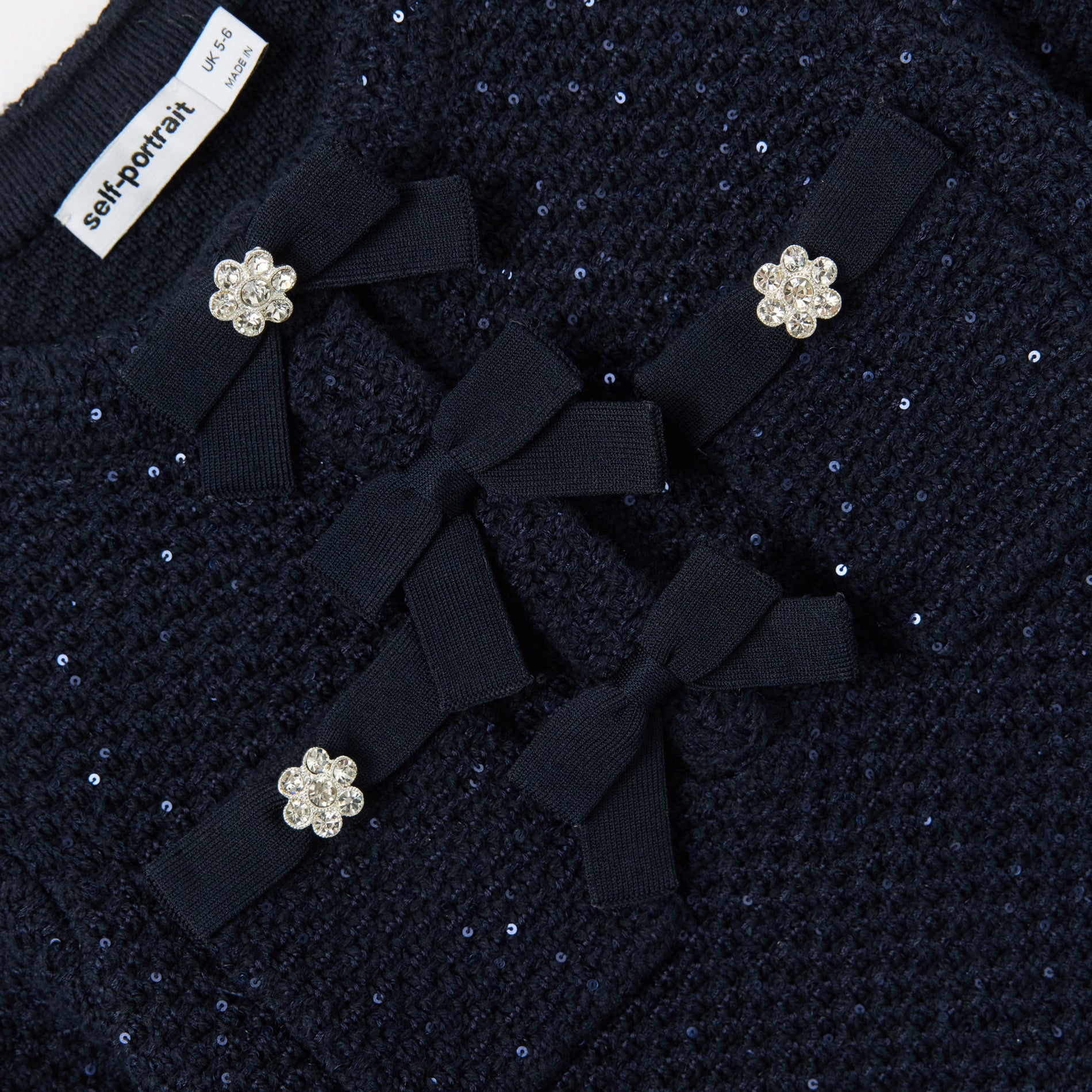 Navy Knit Long Sleeve Dress