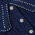 Navy Alpaca Cardigan