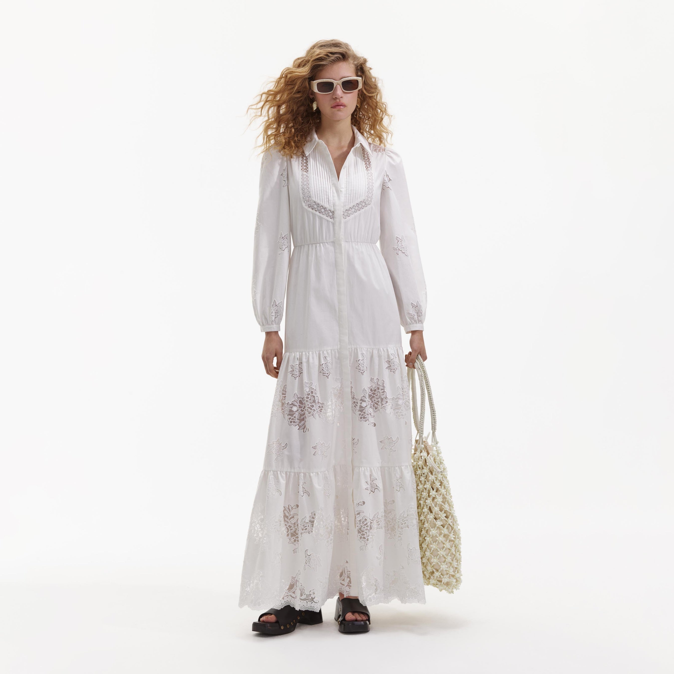 White Cotton Maxi Dress