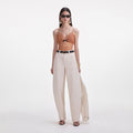 Cream Denim Jeans