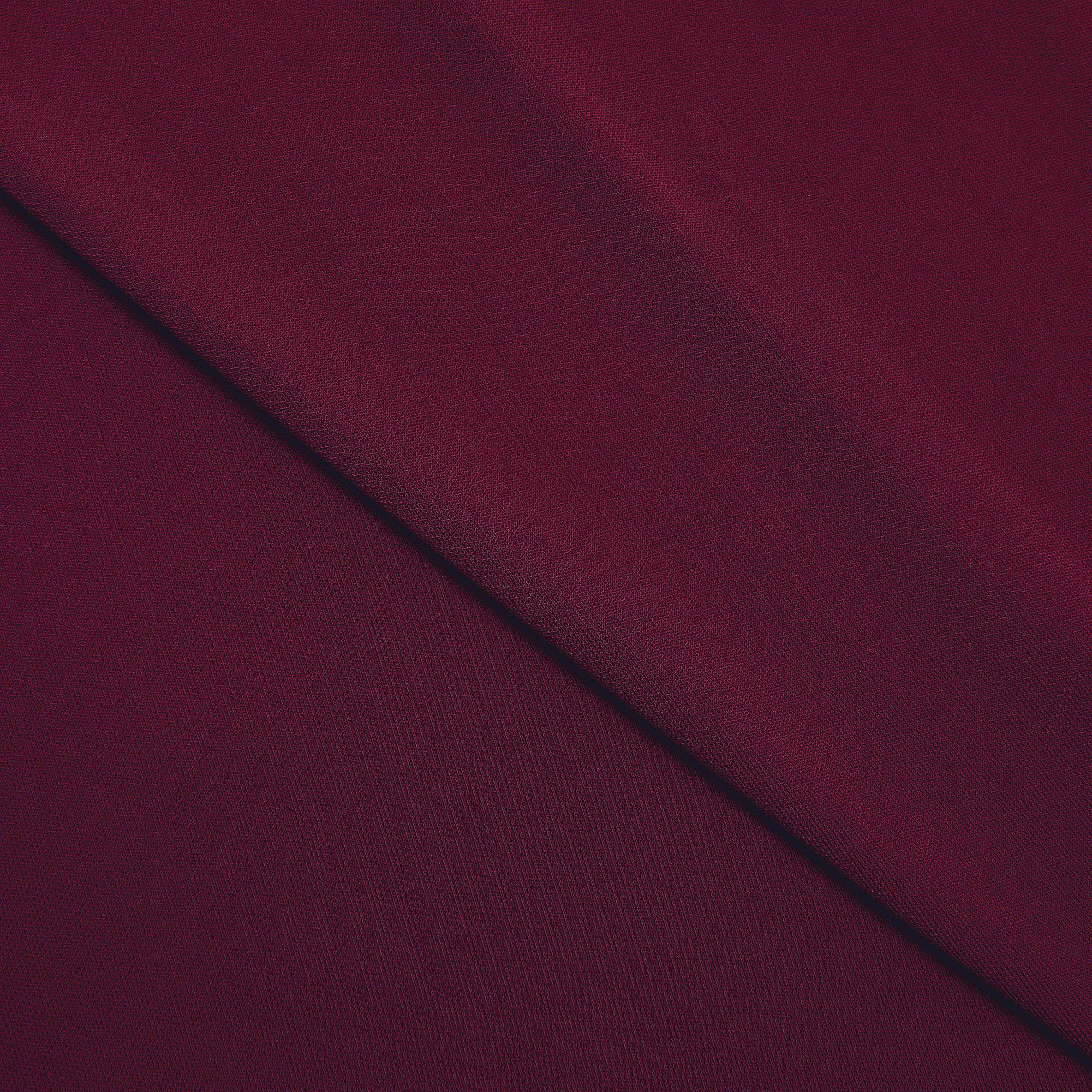 Burgundy Jersey Gathered Midi Dress