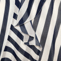 Navy Stripe Georgette Maxi Dress