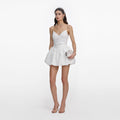 White Organza Mini Dress