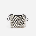 Silver Crystal Chainmail Mini Bag