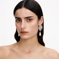 Crystal Pearl Droplet Earrings