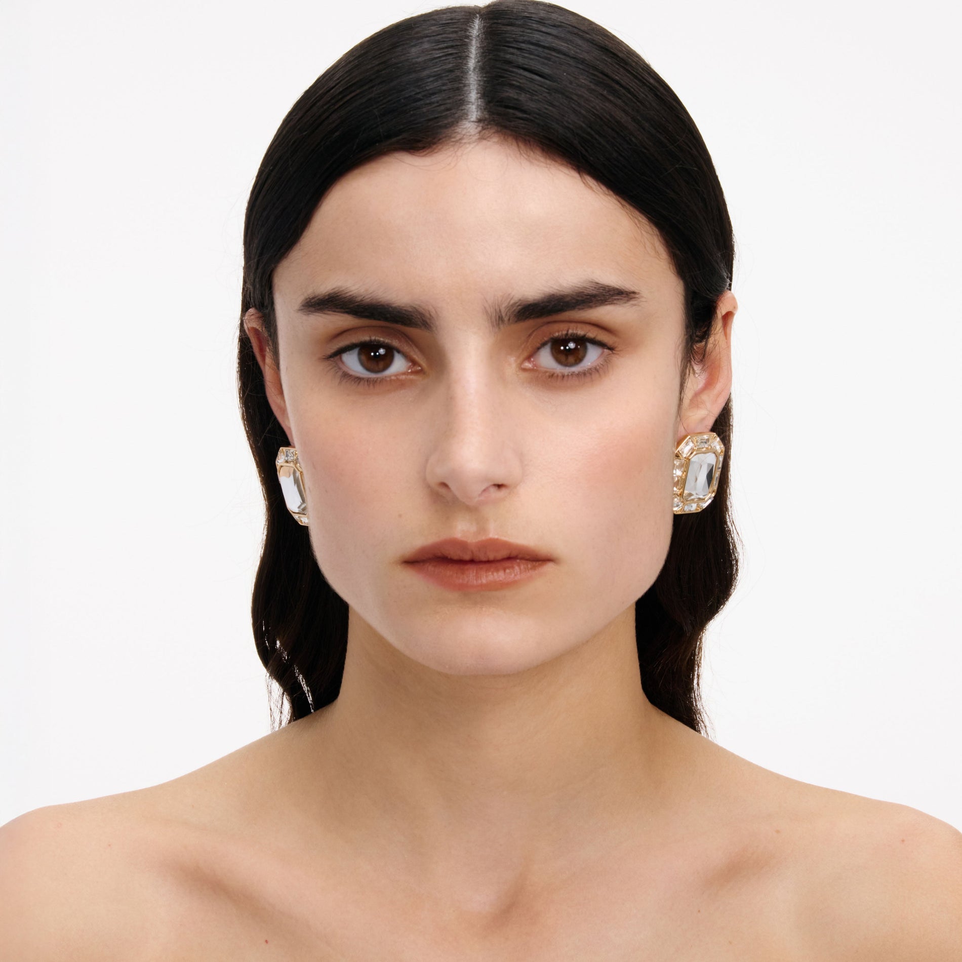 Gold Crystal Earrings