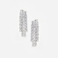 Square Crystal Dangle Earrings