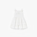 White Cotton Embroidered Dress