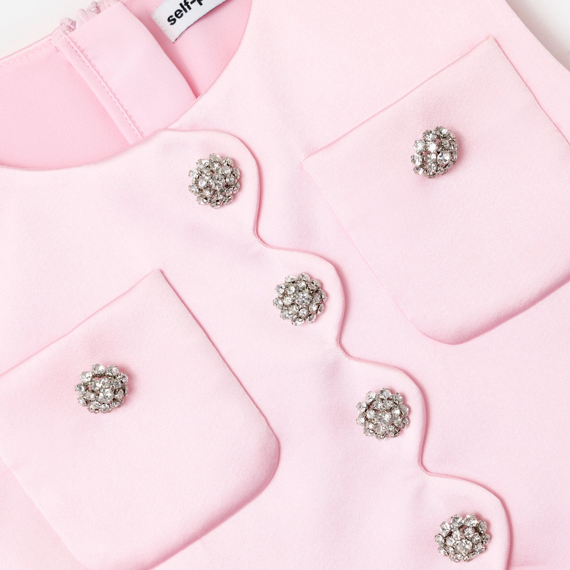 Pink Satin Lace Dress